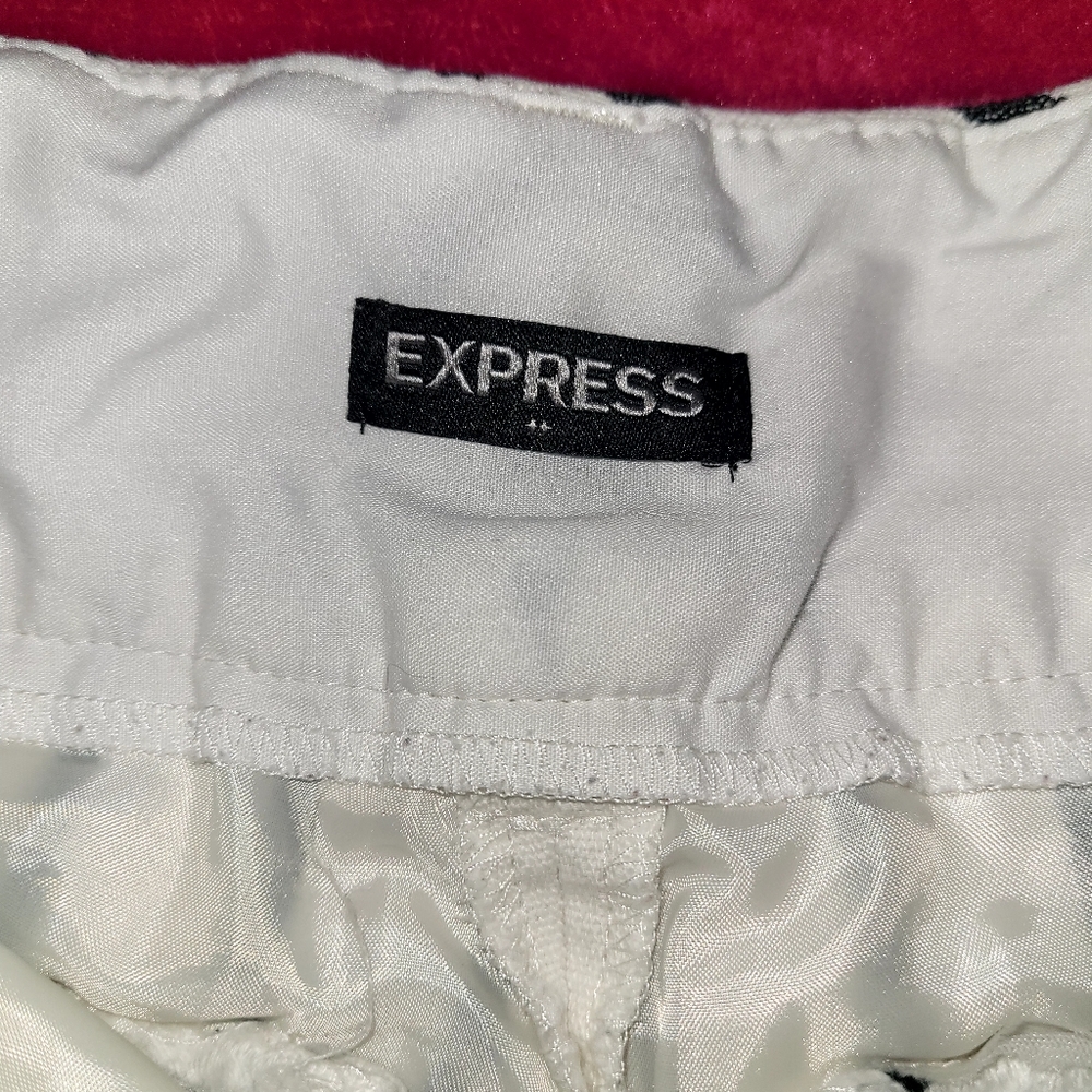 Women size 00 expressed blue and white shorts.Smoke free home and good condition